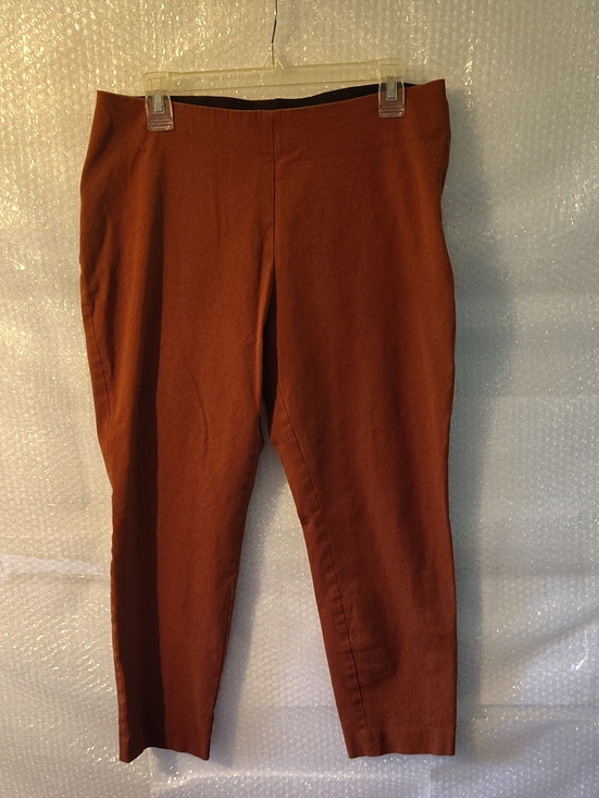 a new day Pants - A New Day Womens Size 12 Rust Brown Crop Straight Leg Pants